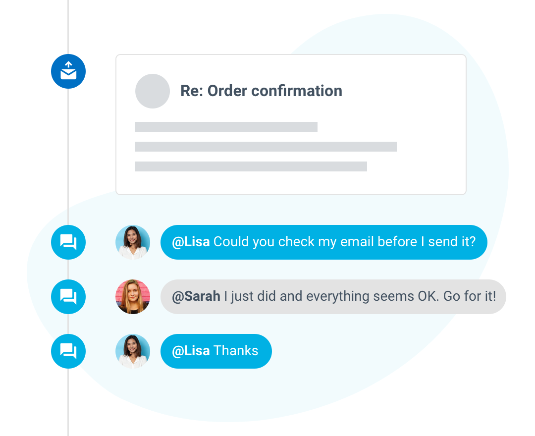 Collaboration with internal mentioning