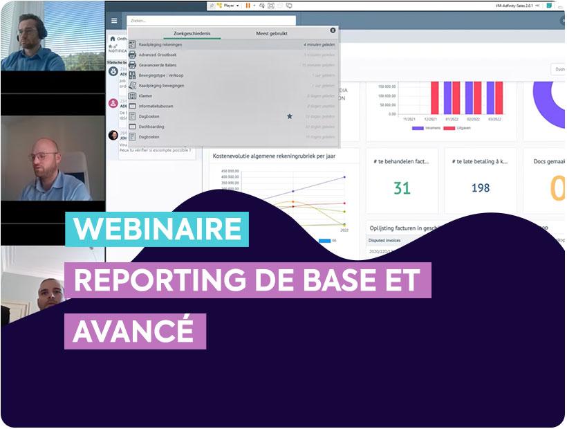 webinaire reporting de base et avancé dans Adfinity