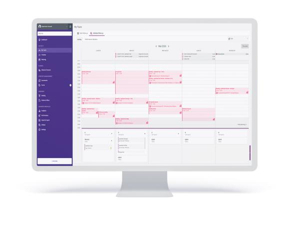 Sales management software calendar